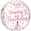 BALLERINA GIRL BIRTHDAY ORBZ FOIL BALLOON