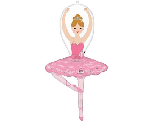 BALLERINA GIRL SUPERSHAPE FOIL BALLOON