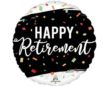 18in RETIREMENT FOIL BALLOON