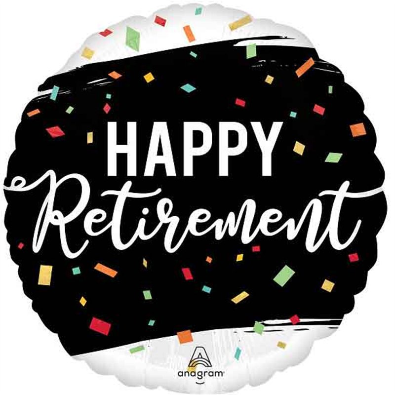 18in RETIREMENT FOIL BALLOON