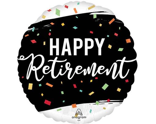 18in RETIREMENT FOIL BALLOON