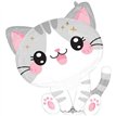 KAWAII KITTY SUPERSHAPE FOIL BALLOON