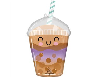 SIPPY FRIENDS BOBA TEA SUPERSHAPE FOIL BALLOON