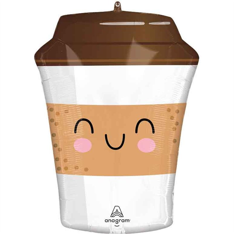SIPPY FRIENDS COFFEE TO GO SUPERSHAPE FOIL BALLOON
