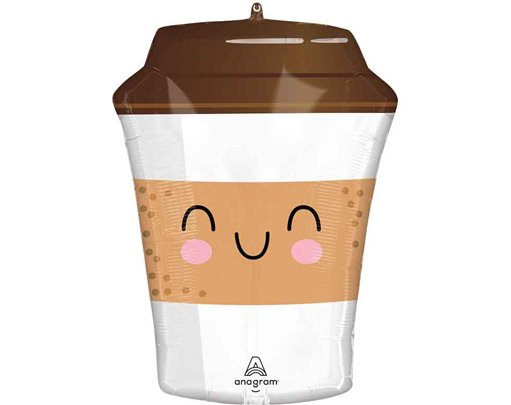 SIPPY FRIENDS COFFEE TO GO SUPERSHAPE FOIL BALLOON