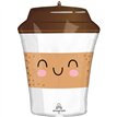 SIPPY FRIENDS COFFEE TO GO SUPERSHAPE FOIL BALLOON