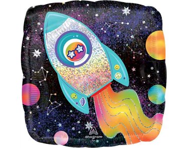 18in OUTER SPACE STANDARD FOIL BALLOON