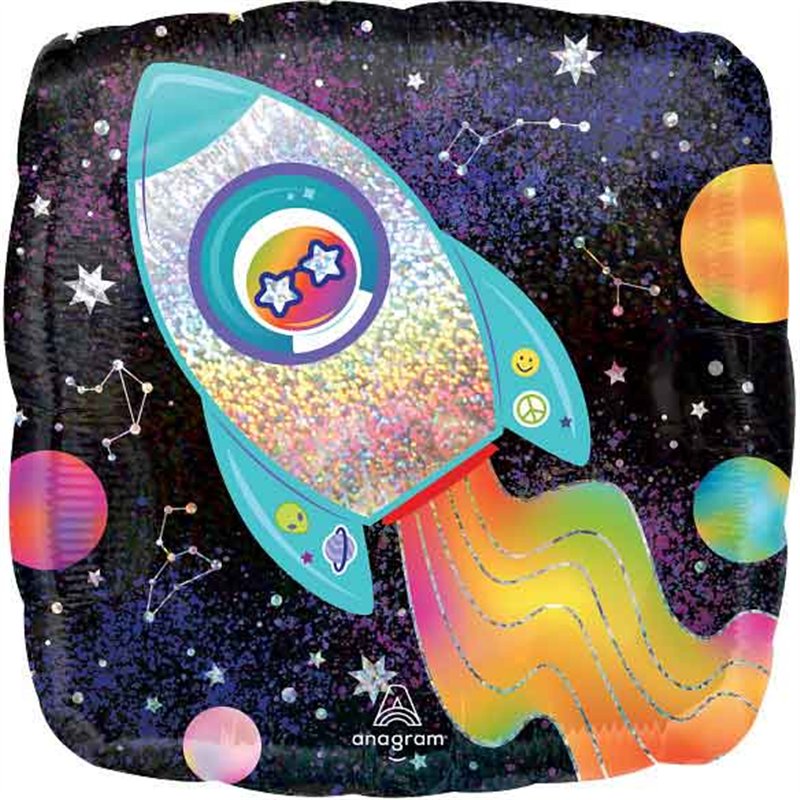 18in OUTER SPACE STANDARD FOIL BALLOON