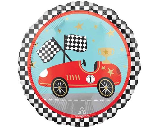 18in RACE CARS FOIL BALLOON