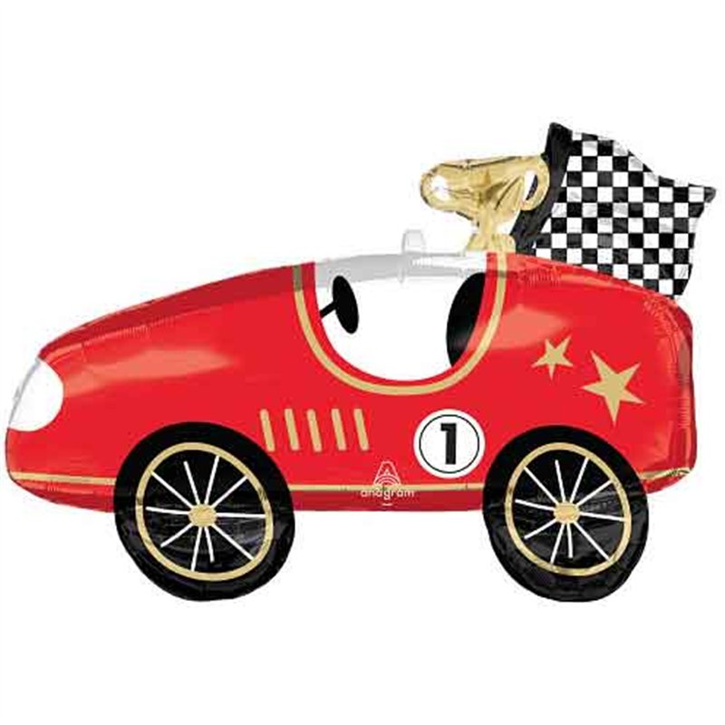 RACE CARS SUPERSHAPE FOIL BALLOON