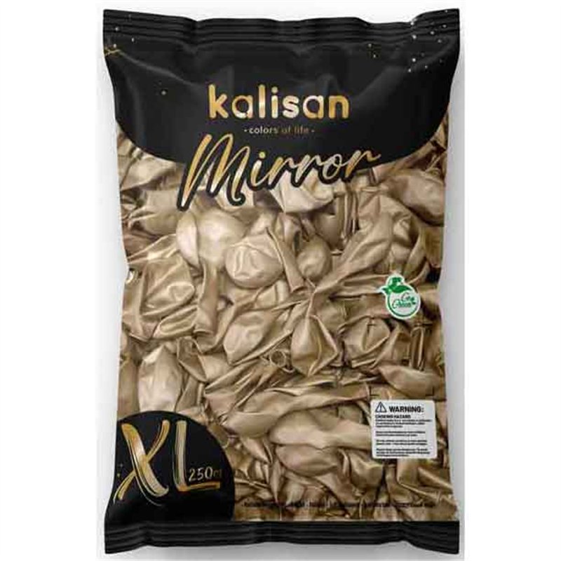 250PK 12in MIRROR GOLD KALISAN LATEX