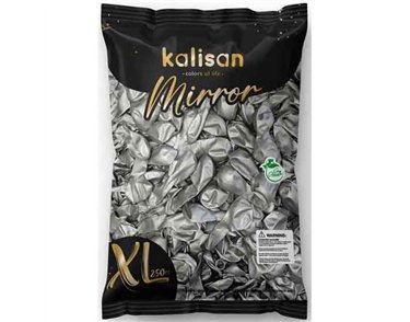 250PK 12in MIRROR SILVER KALISAN LATEX