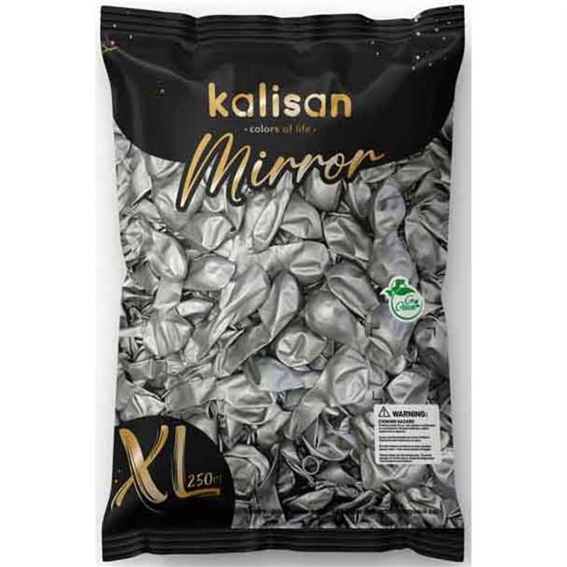 250PK 12in MIRROR SILVER KALISAN LATEX