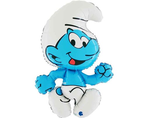 SMURF SHAPED FOIL BALLOON