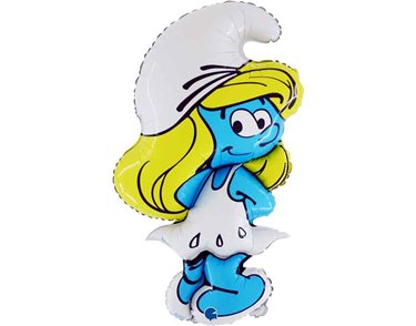 SMURFETTE SHAPED FOIL BALLOON