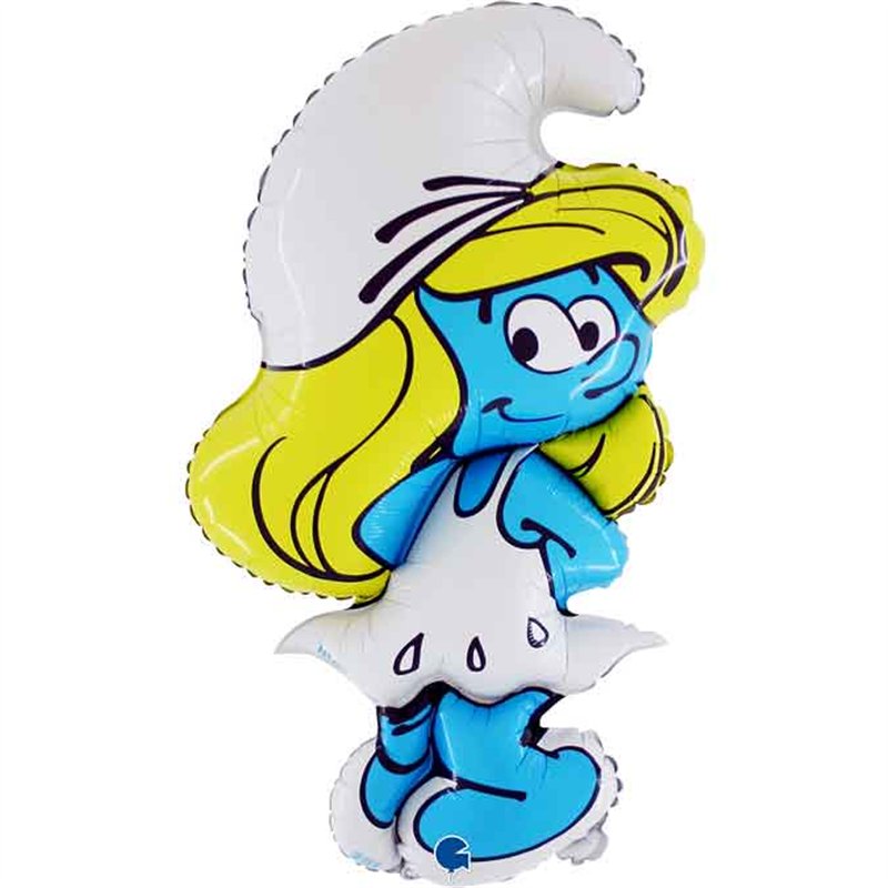 SMURFETTE SHAPED FOIL BALLOON