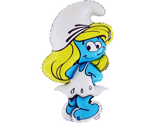 SMURFETTE SHAPED FOIL BALLOON