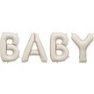 BABY BEIGE FOIL BALLOON AIR FILL LETTER KIT