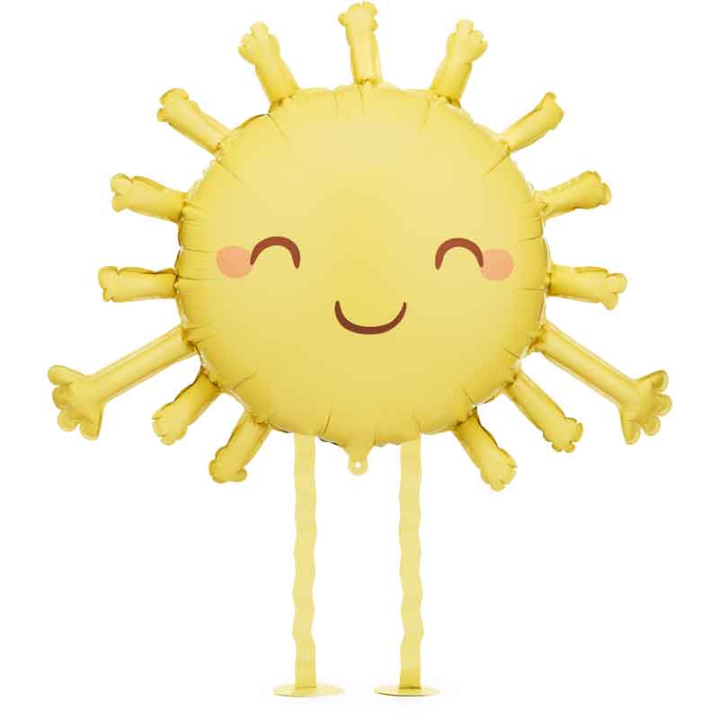 YELLOW SUNSHINE FOIL BALLOON