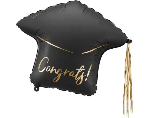 'CONGRATS!'' CAP SHAPED FOIL BALLOON