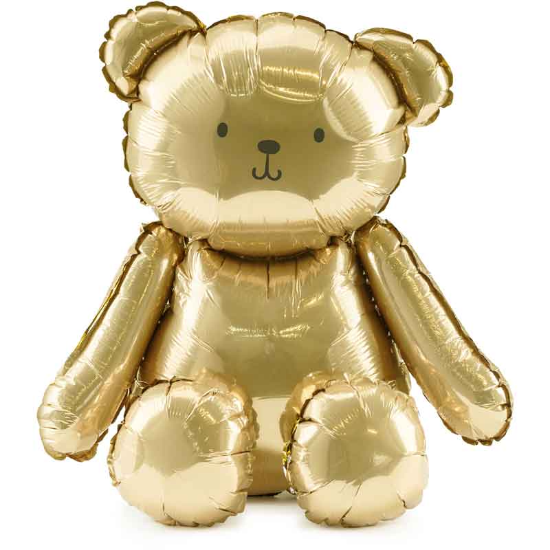GOLDEN BEAR SHAPED FOIL BALLOON