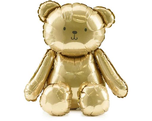GOLDEN BEAR SHAPED FOIL BALLOON
