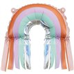 3PK RAINBOW WITH FRINGES AIR FILL FOIL BALLOONS