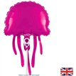 9x16in JELLYFISH PINK AIR FILL FOIL BALLOON PACKAGED WITH SELF SEAL VALVE