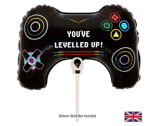 11.4in MINI CONTROLLER AIR FILL FOIL BALLOON PACKAGED WITH SELF SEAL VALVE