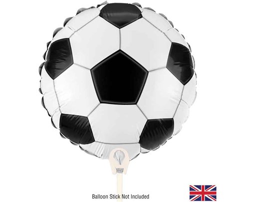 9in FOOTBALL METALLIC AIR FILL FOIL BALLOON PACKAGED  WITH SELF SEAL VALVE