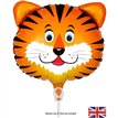 9in TIGER AIR FILL FOIL BALLOON PACKAGED WITH SELF SEAL VALVE