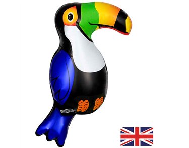 36in TOUCAN METALLIC SHAPED FOIL BALLOON