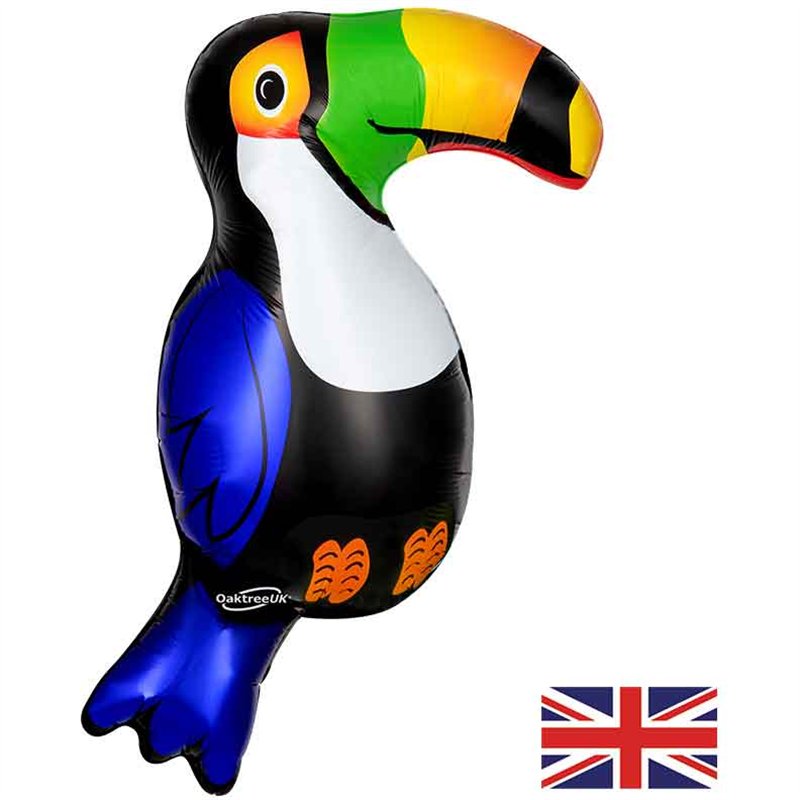 36in TOUCAN METALLIC SHAPED FOIL BALLOON