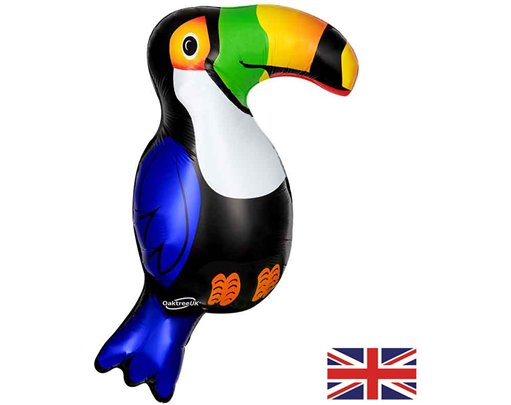 36in TOUCAN METALLIC SHAPED FOIL BALLOON