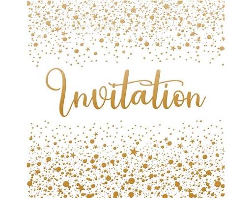 (6) OPEN INVITATION CARDS  6S