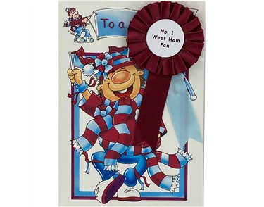 C75 NO.1 WEST HAM UNITED FAN ROSETTE CARD  6S
