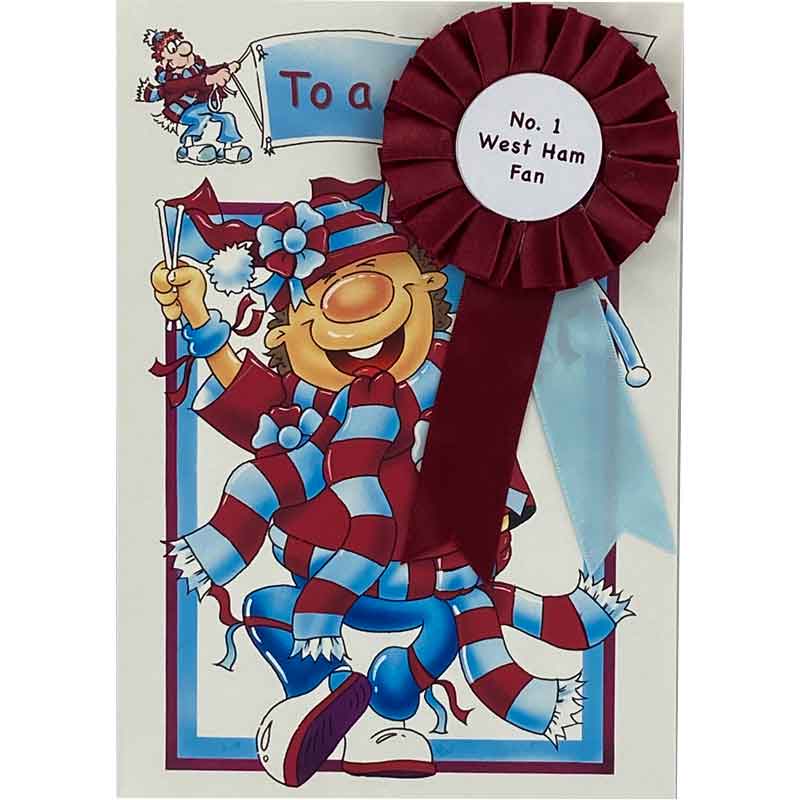 C75 NO.1 WEST HAM UNITED FAN ROSETTE CARD  6S