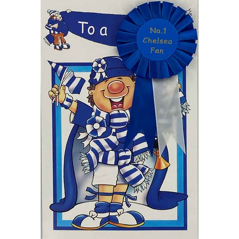 C75 NO.1 CHELSEA FAN ROSETTE CARD  6S
