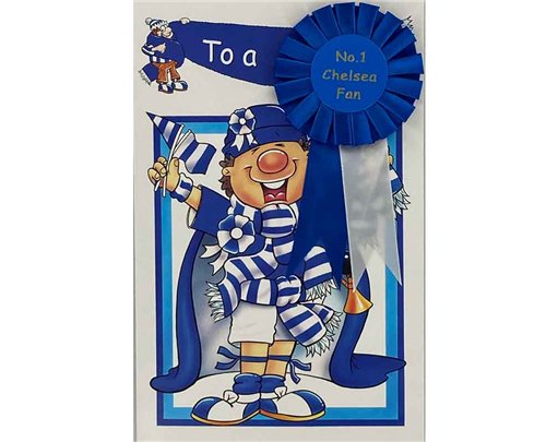 C75 NO.1 CHELSEA FAN ROSETTE CARD  6S