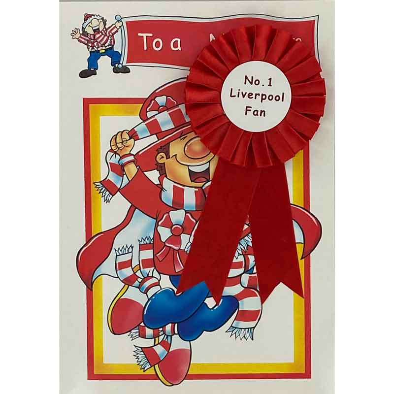 C75 NO.1 LIVERPOOL FAN ROSETTE CARD  6S