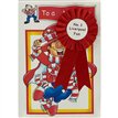 C75 NO.1 LIVERPOOL FAN ROSETTE CARD  6S