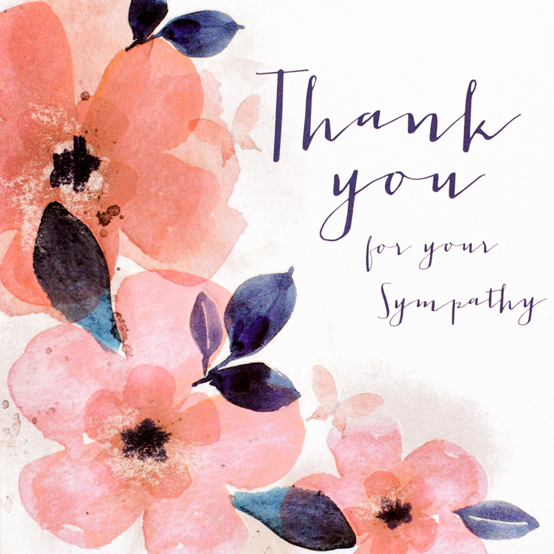 (6) THANK YOU FOR SYMPATHY CARDS  6S