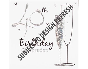 (6) 40TH B/DAY INVITATION CARDS  6S
