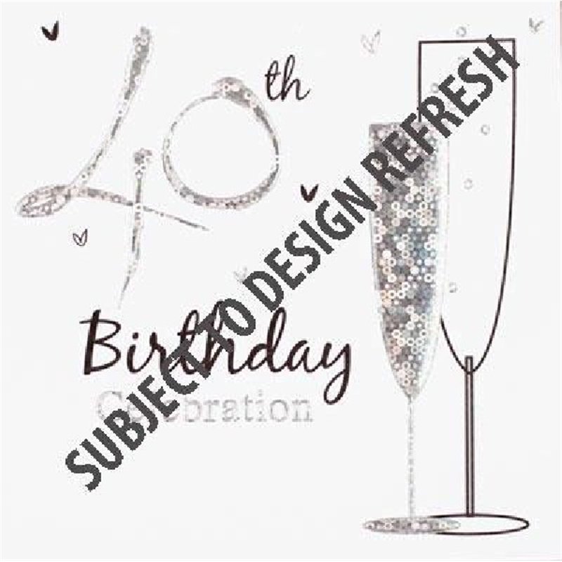 (6) 40TH B/DAY INVITATION CARDS  6S