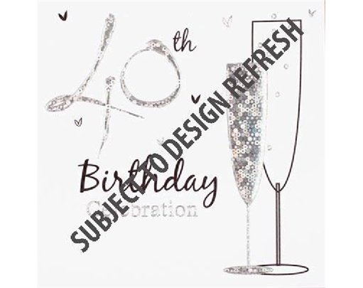 (6) 40TH B/DAY INVITATION CARDS  6S