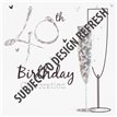 (6) 40TH B/DAY INVITATION CARDS  6S