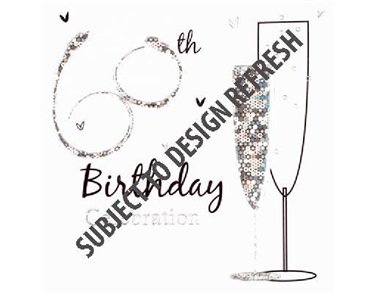(6) 60TH B/DAY INVITATION CARDS  6S
