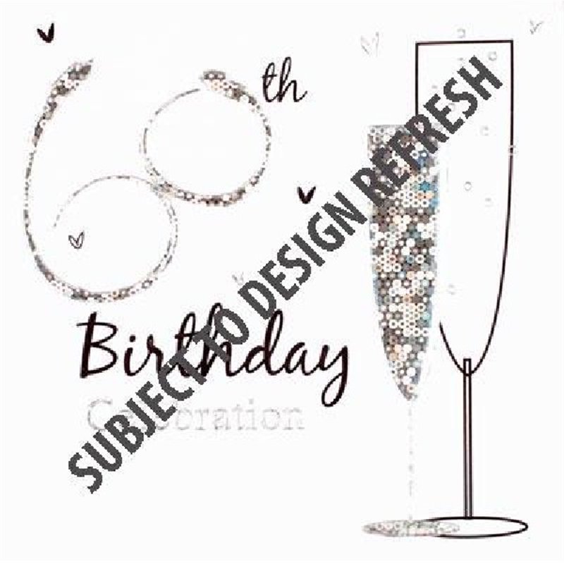 (6) 60TH B/DAY INVITATION CARDS  6S