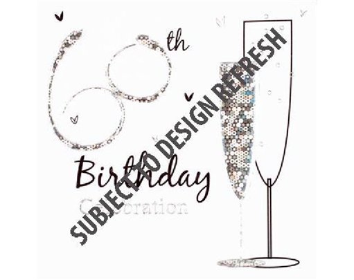 (6) 60TH B/DAY INVITATION CARDS  6S