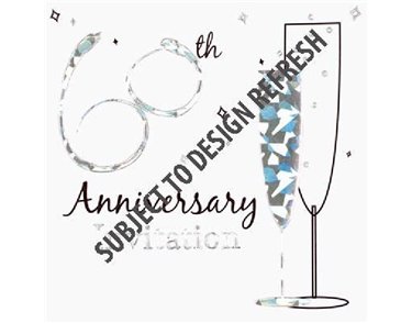 (6) DIAMOND WEDDING INVITE CARDS  6S